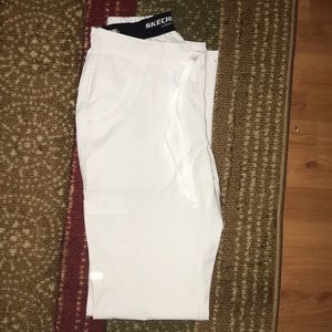 White Scrub Pants
